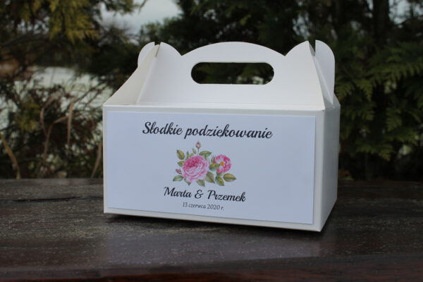 Pudełko na ciasto różany ogród